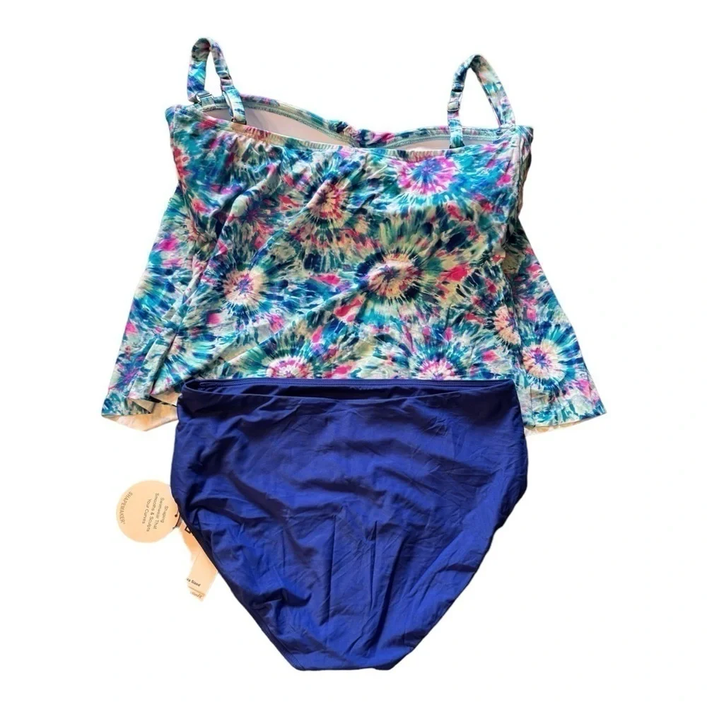 Coco Reef Contours Clarity Draped Tankini Swim Top NWT - Picture 8 of 11